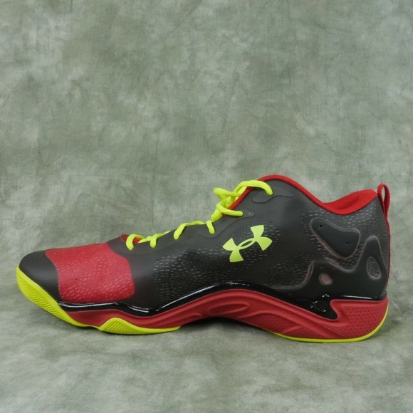 UNDER ARMOUR MICRO G ANATOMIX SPAWN 2 LOW BB RED/BLACK 1248856 NWOB SZ 18 ANB - Picture 6 of 11